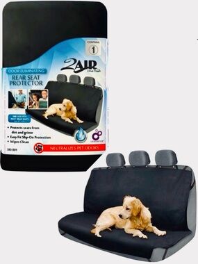 2AIR Scented Dog Rear Back Seat Cover Protector Waterproof Car Truck Auto Travel